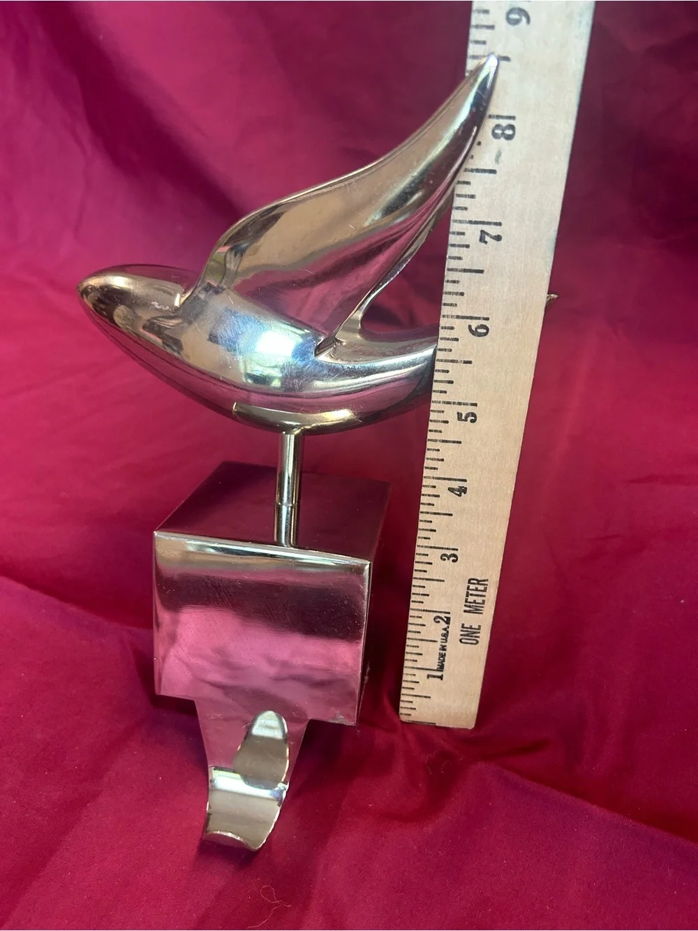 Crate & Barrel Silver Dove Hanger
